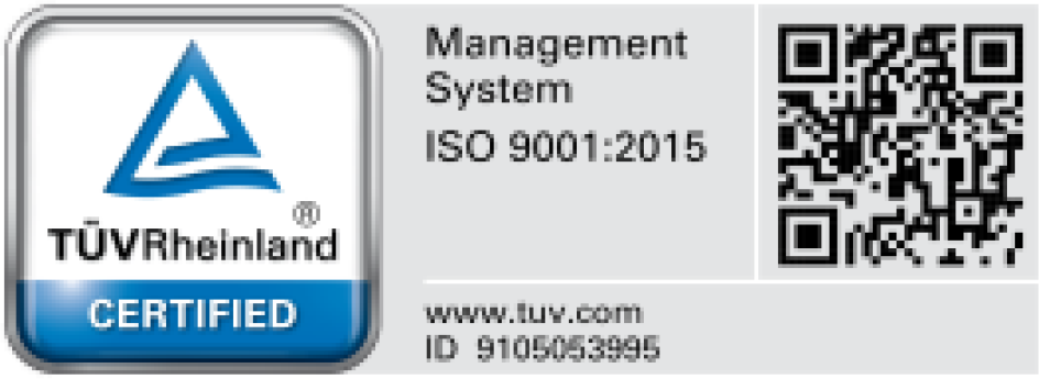 Certificazione ISO TUVRheinland 9001